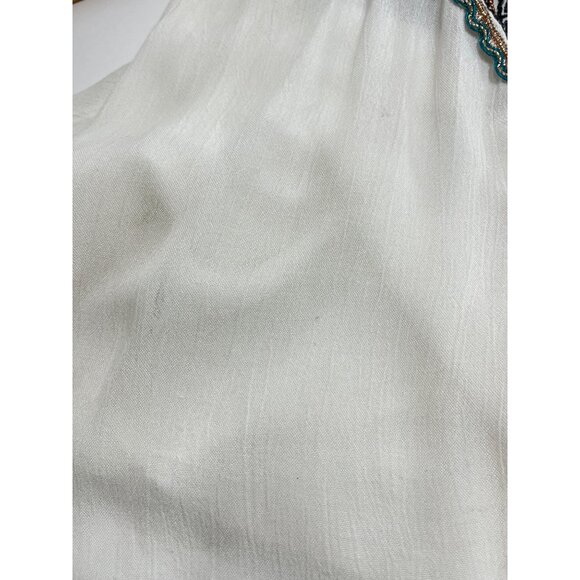 O'Neill Tank Top Embroidered Trim Racerback Tunic Tank Top Womens L Tank Top - Picture 10 of 10